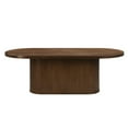 thumbnail image 5 of Gamarya Oak Finish Oval Dining Table - 87" x 40" Wood Top, 50mm Thick, Oak Veneer, for Kitchen or Dining Room. Seats Many, Durable Design., 5 of 6