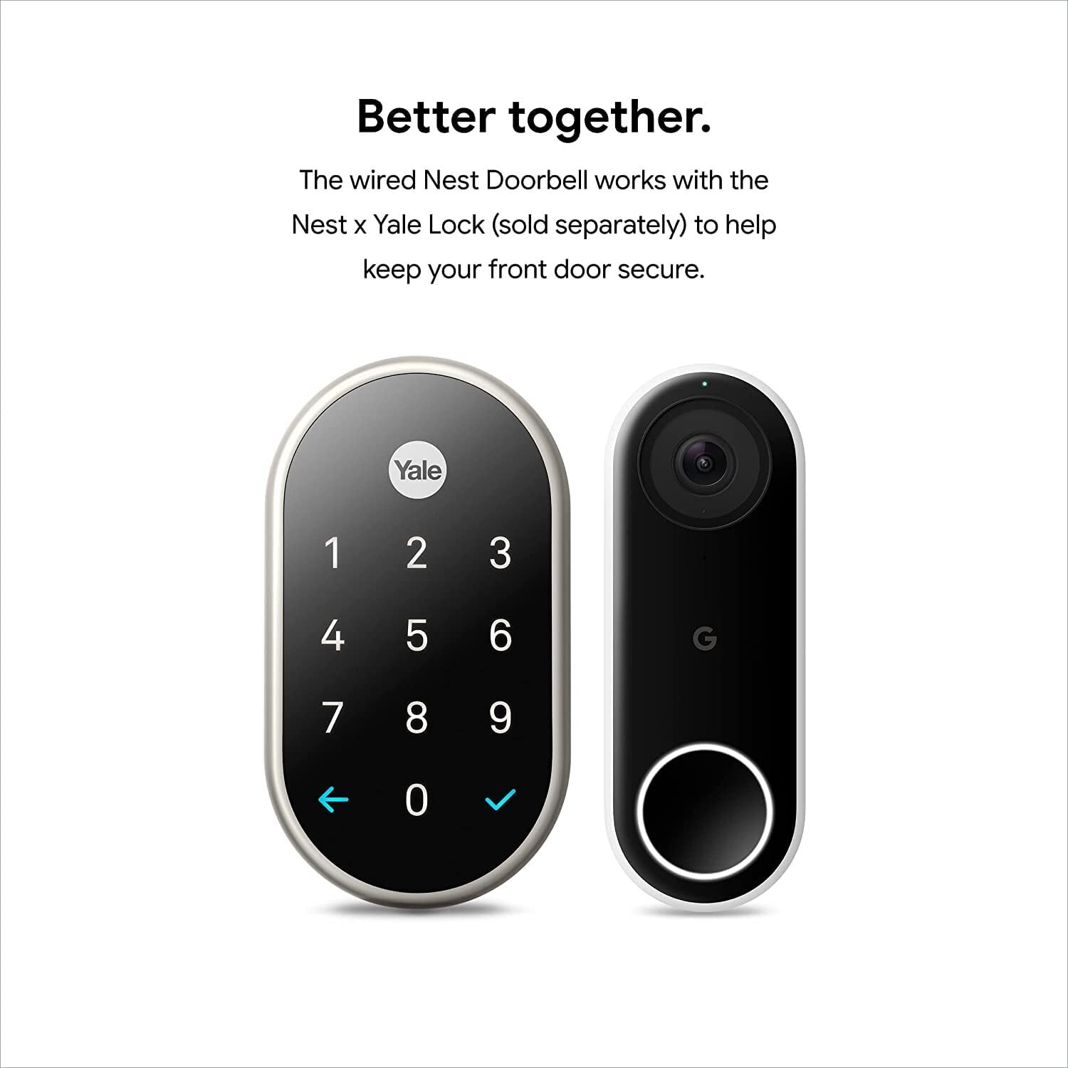 gle Nest Hello Doorbell (Wired) with 24/7 Streaming HDR Video, HD Talk and