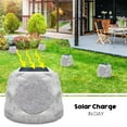 thumbnail image 4 of NiceBuy 2-Pack 7.3" Bluetooth Rock Speakers, Powerful Sound Solar Outdoor Wireless TWS Stereo Speaker with RGB Colorful LED Light for Indoor Outside Patio Garden, 4 of 9
