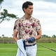 thumbnail image 3 of Balery Rose Flowers Camisa Polo de Hombre con Estampado, de Manga Corta y Tejido Medio, Camisa Tipo Golf Polo-3X-Large, 3 of 6