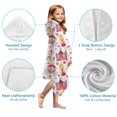 thumbnail image 7 of Colorful Princess Castle Carriage Pattern Hooded Bath Towel，50"x30" for Ages 3 To 12 Kids, Quick Dry Lightweight Soft Microfiber Hood Beach Towel Cover Up for Kids, 7 of 7