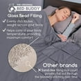 thumbnail image 4 of Bed Buddy Weighted Blanket, Adult Sized, Glass Beads for Full, Queen Size, Twin Size, Grey, 17 lbs, 4 of 6