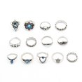 thumbnail image 1 of 15PCS Knuckle Stacking Rings Set for Women Crystal Rhinestone Finger Statement Ring Sets Vintage Joint Knot Mid Rings for Teen Girls, 1 of 5