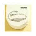 thumbnail image 5 of 5" Identification Bracelet Baby / Kids Bracelet Rondel Link - Sterling Silver, 5 of 7