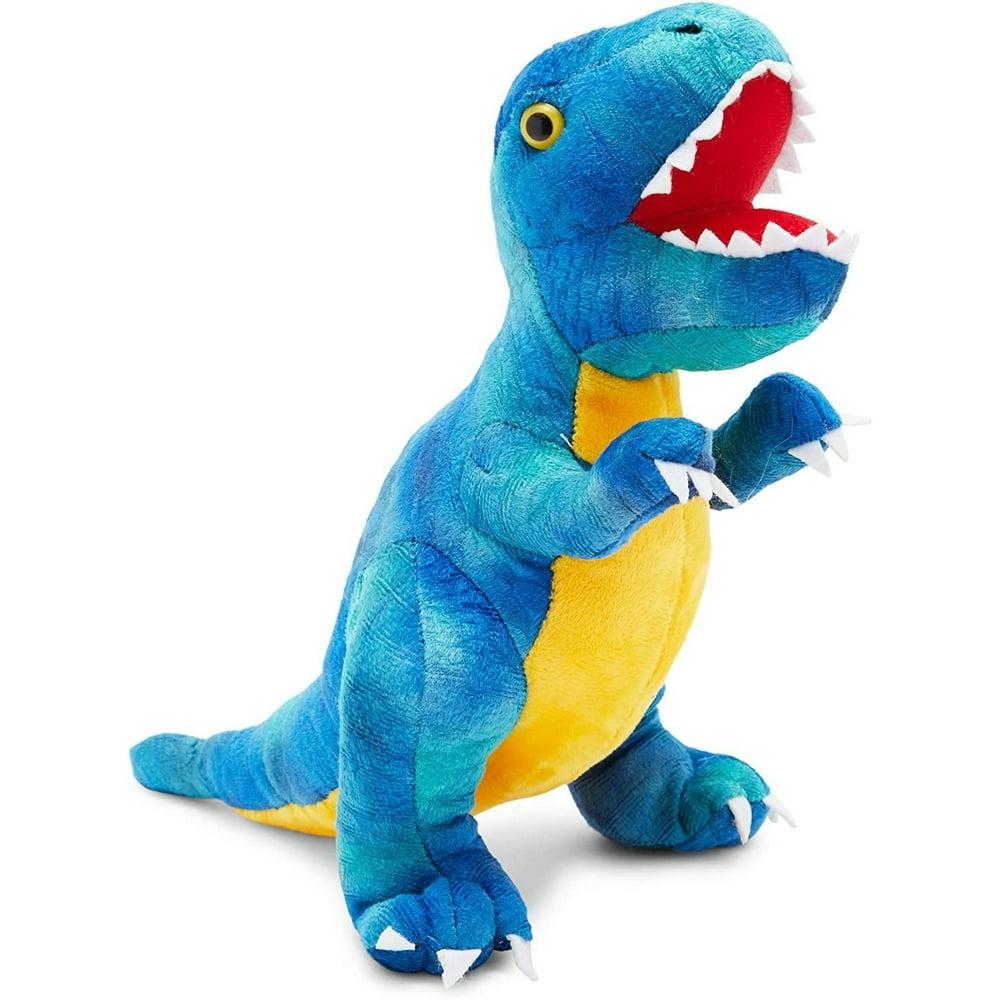 T-Rex Plush Toy for Kids, Dinosaur Stuffed Animal Gift for Boys, 10 inches, Blue - Walmart.com