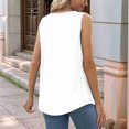thumbnail image 4 of Tank Tops for Women Summer Outfits 2025 Square Neck Casual Shirts Blouses White S, 4 of 5