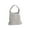 White, variant on ZenCart Hand-Woven Wrist Tote Bag Cotton Rope Braided Hollow Out Handbag Ladies Portable Wristlet Handbag for Travel Beach Shopping