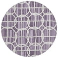 thumbnail image 2 of Addison Rugs Chantille Indoor/Outdoor Transitional Geometric Plum Machine Washable Round Rug, 8' x 8', 2 of 7
