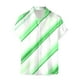 thumbnail image 3 of Camisas Manga Larga Hombre Hombres Casual Manga corta Primavera Verano Turndown Neck 3D Impreso Camisas Moda Top Blusa Camisas (Green, M), 3 of 4