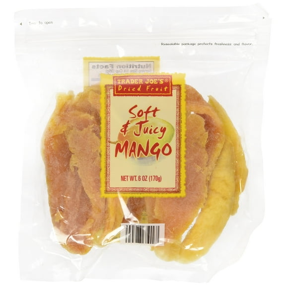 TJs Dried Fruit Soft and Juicy Mango (Pack of 3)