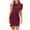 Wine, variant on Tumotour T-Shirt Dress For Women Round Neck dress Solid Color Casual Plain Simple Blouse Loose Flowy Soft Short-Sleeve Dress Sundresses