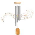 thumbnail image 1 of Campanillas de viento al aire libre, con 6 campanas de viento de madera de tubo de aluminio, el mejor regalo para la decoración de campanillas de viento de terraza de jardín al aire libre Namotu HMHZ1328, 1 of 7