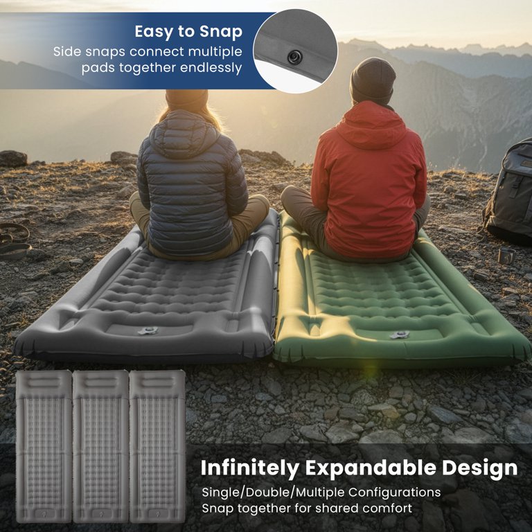 KingCamp Inflatable Sleeping Pad, 4.7" Thick with Foot Pump photo 4