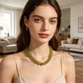 thumbnail image 4 of Colorful Beaded Choker, Resin Beads Necklace Boho Chunky Necklace for Women Summer Beach Vacation Jewelry, 4 of 8