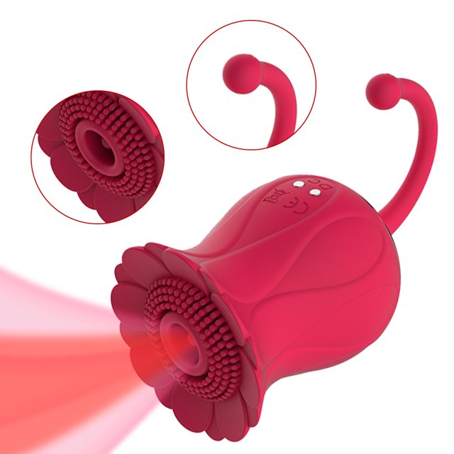 1 Uds. Rose coqueteando saltando huevo chupando pulso vibración masturador juguetes divertidos para mujeres-juguetes sexuales ER