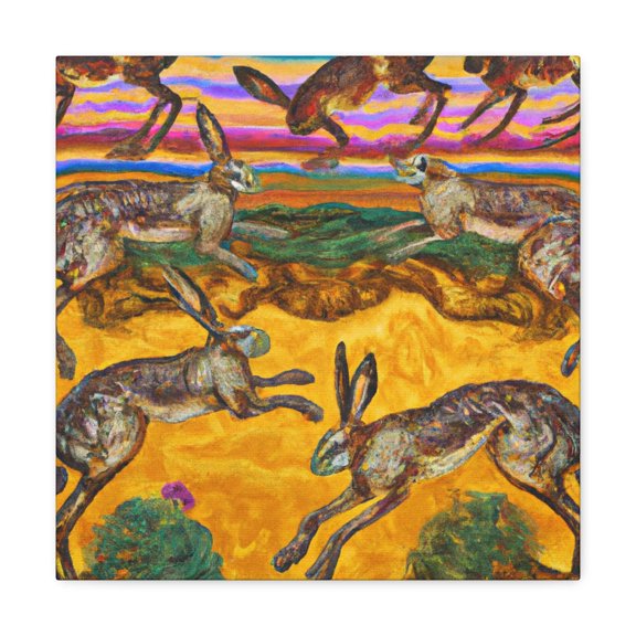 Jackrabbit in Rococo - Canvas