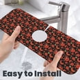 thumbnail image 6 of Xecao Paisley 5 for Kitchen Sink Splash Guard Faucet Mat , Faucet Guard & Draining mat, (15" X 5.5" ), 6 of 7