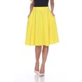 thumbnail image 1 of White Mark Women's Mid Length Fit and Flare Skirt, 1 of 5