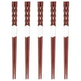 thumbnail image 2 of Chopsticks Set, Natural Mahogany Anti Slip Design Reusable Chopsticks  for Home for Chinese Restaurant, 2 of 8