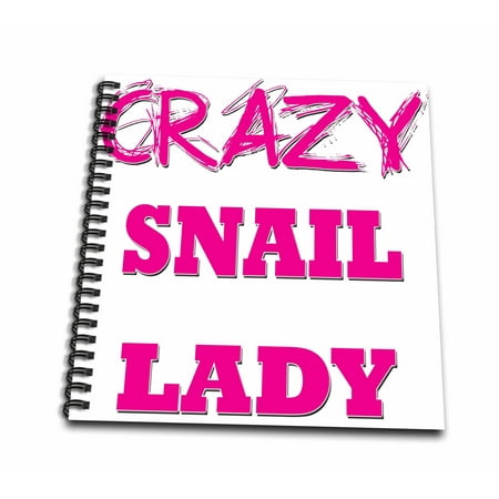 3dRose Crazy Snail Lady - Mini Notepad, 4 by 4-inch