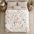thumbnail image 4 of Autumn Botanical Watercolor autumn celebration Fall Living Room, Warm Flannel Blanket for Living Room and Family Room, Festive autumn celebration Scene, Art Lovers autumn celebration Gift, 4 of 7