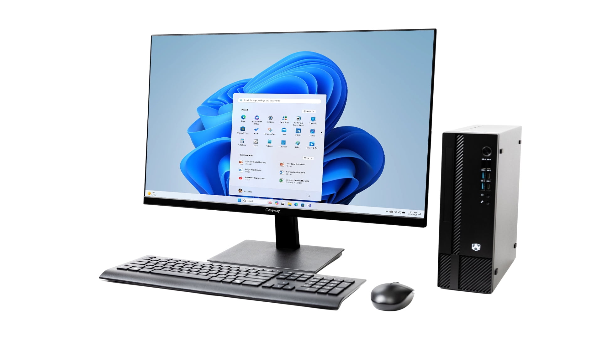 Gateway Desktop Computer & 27" QHD Monitor Bundle | Intel i5 Processor | 16GB RAM | 512GB SSD | Wireless Mouse & Keyboard Included