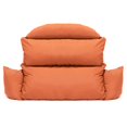 thumbnail image 2 of LeisureMod 2-Person Egg-Swing Chair Cushion in Oxford Fabric with Cotton Filling Quick-Drying Removable Cover for Modern Home, Patio, Garden in Orange, 2 of 5