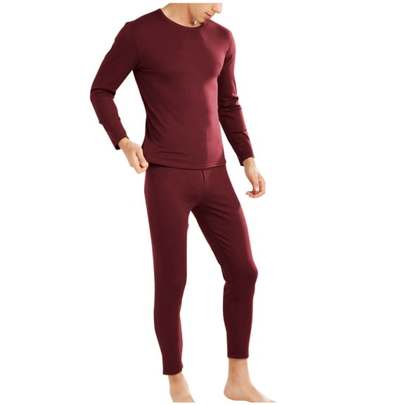 Timegard Thermal Underwear for Men Warm Long Sleeve Set Base Layer for Cold Weather Winter Clothes