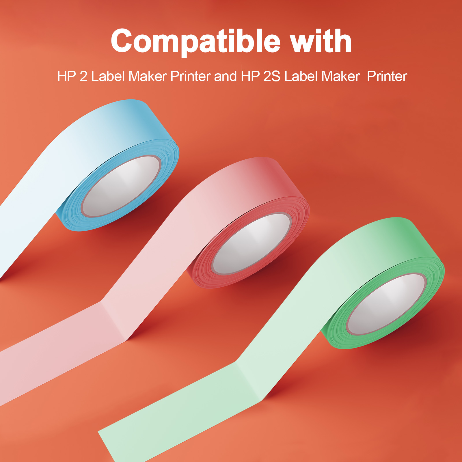 IAMSTECH Label Maker Tape D30 Q31 Q32 Q30S Q30, Blue Green Pink