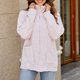 thumbnail image 1 of ICHUANYI Clearance Women's Loose Fitting Fashion Casual Large Knit Cardigan High Neck Sweater(Pink, S) ICHUANYI WER2023081502455, 1 of 5