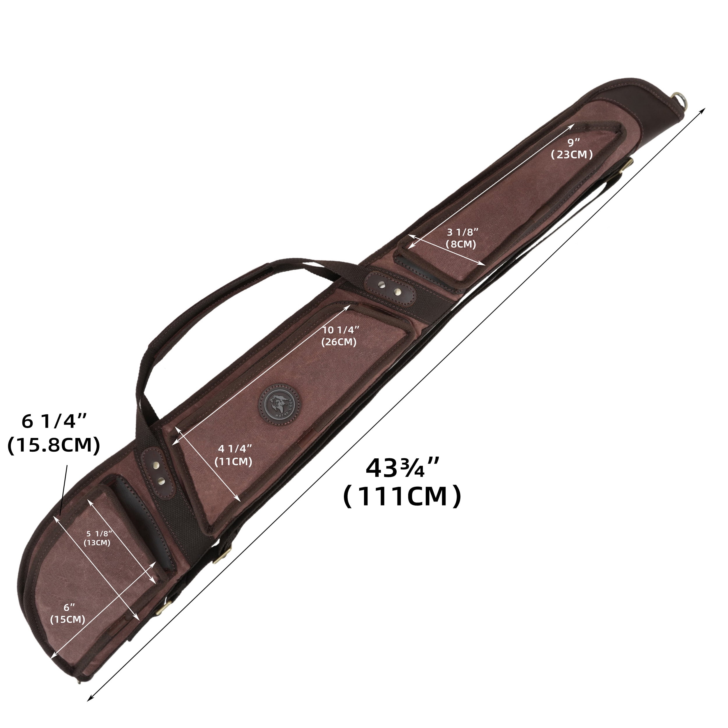 New Soft Gun Case for Scoped Rifle & Shotgun Canvas Leather Gun Storage Bag Cases