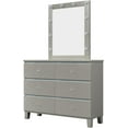 thumbnail image 6 of Dresser for Bedroom,  Rubber Wood Dresser with 6 Drawers Metal Slides Crystal Handle, 6 of 7