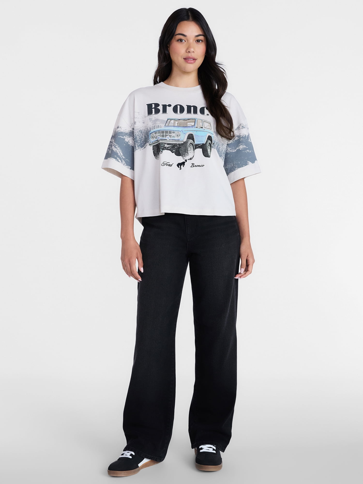 Ford Bronco Women's Fashion Boxy Tee, Sizes XXS-XXL