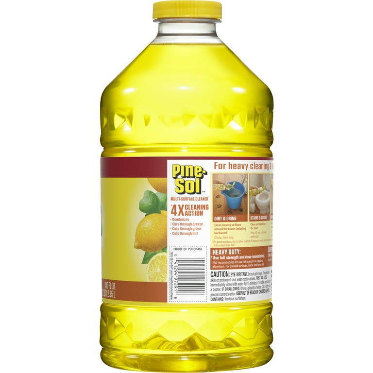 Pine-Sol Multipurpose Floor Cleaner, Lemon Fresh, 100 fl oz