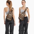 thumbnail image 2 of Symmetrical Pattern Sling Backpack for Hiking, Retro Bohemian Crossbody Bag Lightweight for Daily Use, 2 of 6