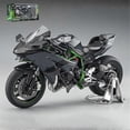 thumbnail image 1 of 1:9 Scale Kawasaki H2 Alloy Motorcycle Model Diecast Off-Road Autocycle Toys Carrying Lights-H2, 1 of 5