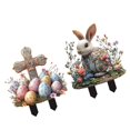thumbnail image 2 of Vsenkes Easter Yard Sign Decor Waterproof Outdoor Decoration for Garden Path Outdoor 1x Cross 1x, 2 of 9