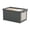 40#Gray, variant on Large Fabric Clothing Storage Box with Clear Window & Lid, Thick Sturdy Foldable Organizer, Dustproof Moisture-Proof Stackable Container for Home Closet Bedroom Clothes Toys Storage
