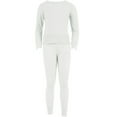 thumbnail image 3 of Lavra Girl’s Cotton Thermal Sets Waffle Knit Long John Pajama Underwear Fleece Lined Insulated Top Pants&nbsp;, 3 of 5