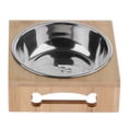 thumbnail image 2 of Extraíble Alimentación de Agua Accesorios de Domesticos Fácil de utilizar Elegante - Acero Inoxidable Individual Colco Pet Cat Dish Table, 2 of 8