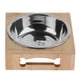 thumbnail image 2 of Tazones Extraíbles Soporte De Bambú Comedor Para Mascotas Con De Comedor Y Soporte De Bambú Para Y Acero Inoxidable Individual, 2 of 8