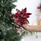 thumbnail image 5 of Flores Artificiales Navideñas Rojas | Arreglo Floral Navideño de Tela de Alta Gama | Jarrón Decorativo Ligero | Decoración Festiva para Interiores y Exteriores, Fiestas y Reuniones, 5 of 6