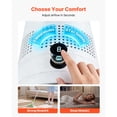 thumbnail image 5 of KFFKFF Bladeless Tower Fan with 80° Oscillation, 8 Speed Settings, 9-Hour Timer, High Velocity Air Circulator for Home, Office, Bedroom, and Living Room, Includes Remote Control, White, 5 of 9