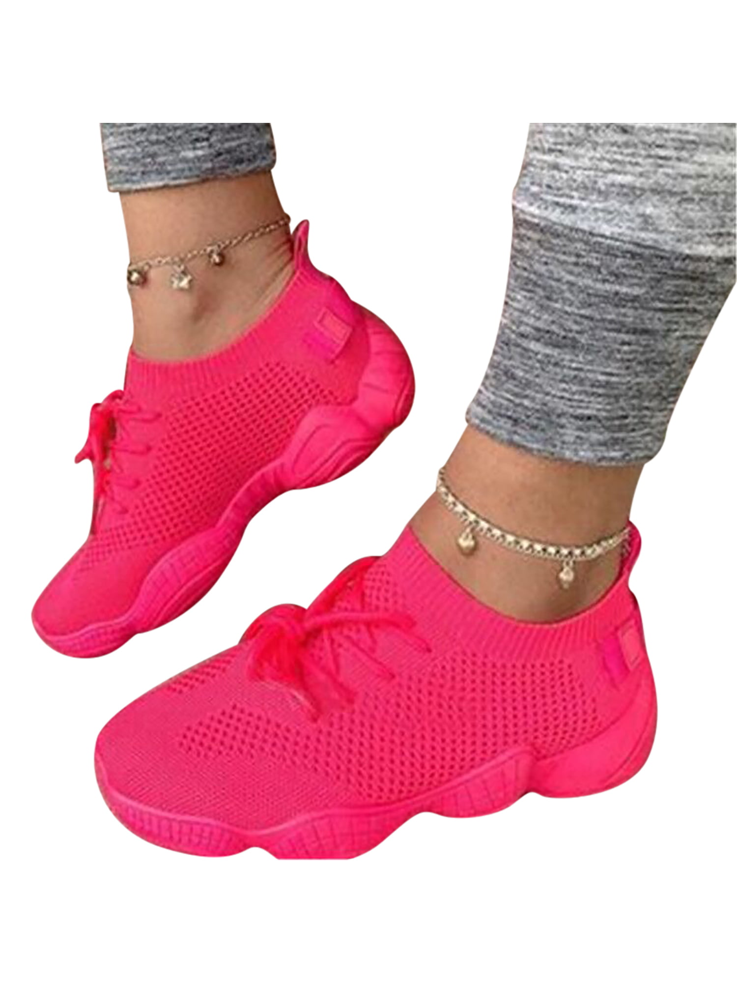 WOMENS Girls SNEAKERS Breathable MESH RUNNING WALKING CASUAL Iridescent SHOES 