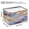 thumbnail image 4 of Watercolor Flower Petals Square Storage Bins with Handles Collapsible Containing Box 2 Packs, 4 of 9