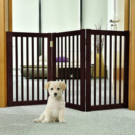 Welland Llc Wood Free Standing Folding Pet Gate Com Welland Llc Wood Free Standing Folding Pet Gate