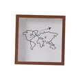 thumbnail image 2 of veasfak Shadow Box Frame Compact Top Loading Display Case for Artworks Cards Tickets brown 29x29cm, 2 of 9