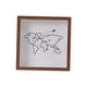 thumbnail image 2 of Marco de caja de sombra con ranura, caja de recuerdos versátil, vitrina de carga superior para marrón 29x29cm, 2 of 9
