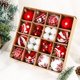 thumbnail image 2 of 16/30/36 piezas de adornos de bolas de Navidad con formas especiales para decoración de fiestas de árboles de Navidad, colgantes de esferas navideñas, bolas de regalo para fiestas, 2 of 5
