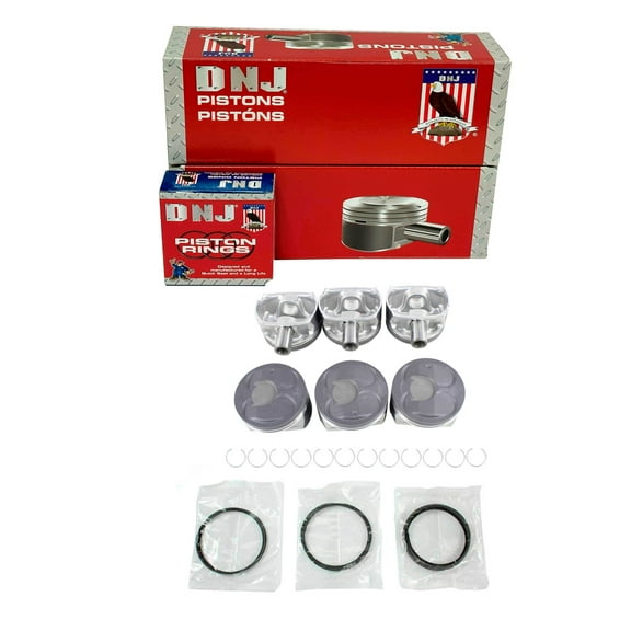 DNJ PRK3212 Piston and Ring Kit Fits Cars & Trucks 08-17 Buick Cadillac Chevrolet 3.6L V6 DOHC 24V